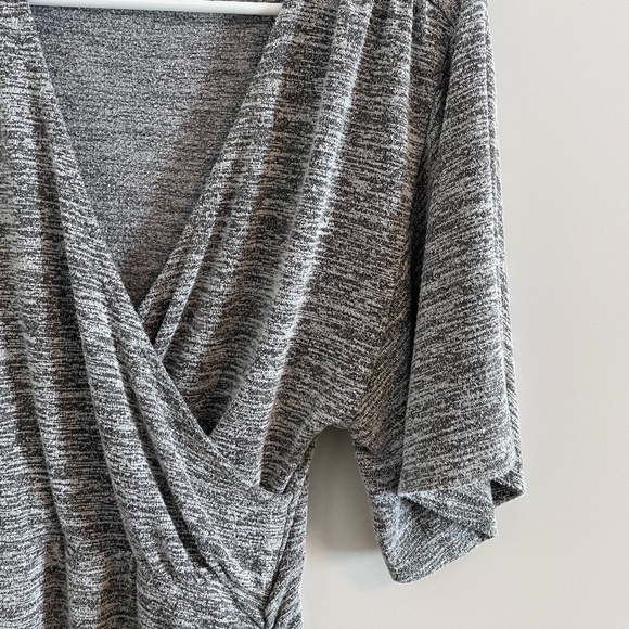 Leith Grey Wrap Dress - Picture 4 of 10